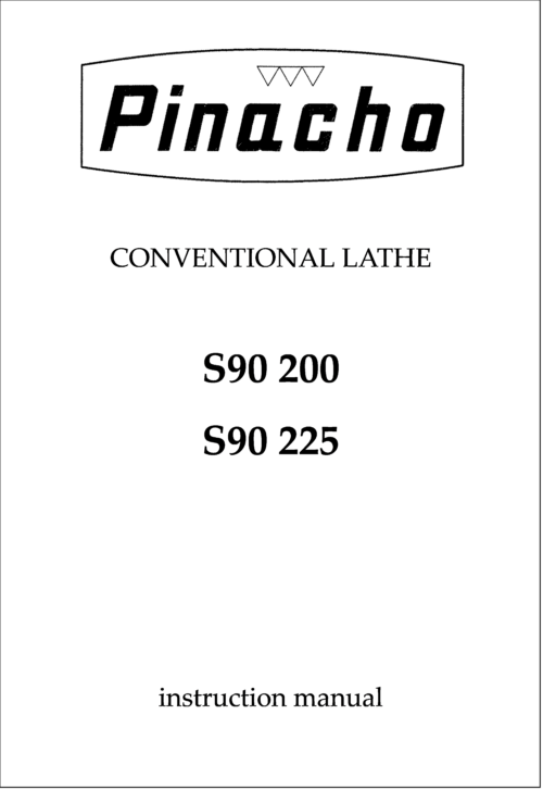 S90 200 and 225 Lathe Manual