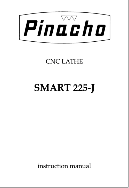 SMART 260-J and 310-J Lathe Manuals