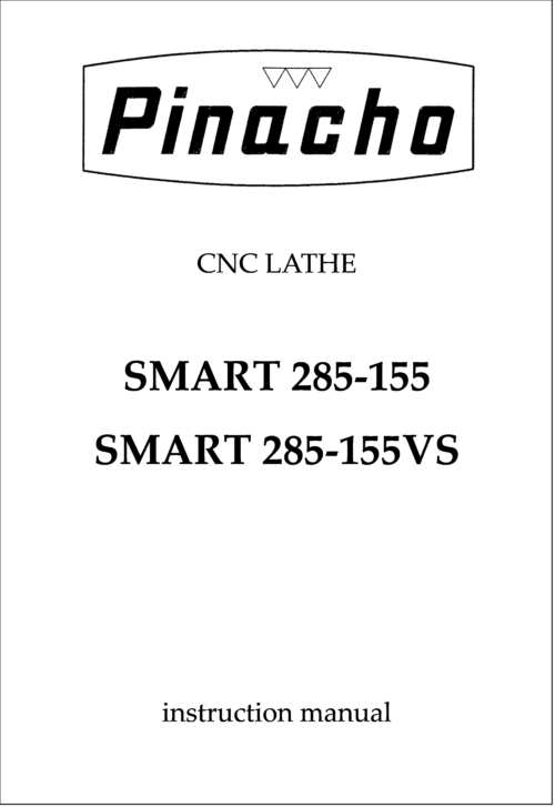 SMART 285-155 y 285-155VS Lathe Manuals