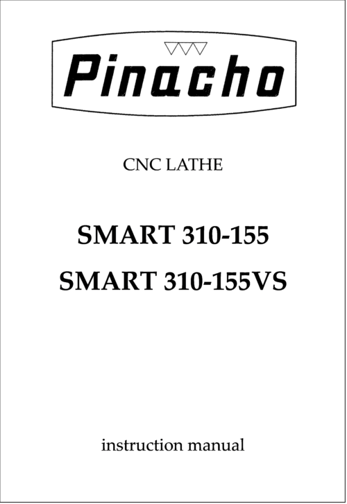 SMART 310-155 y 310-155VS Lathe Manuals
