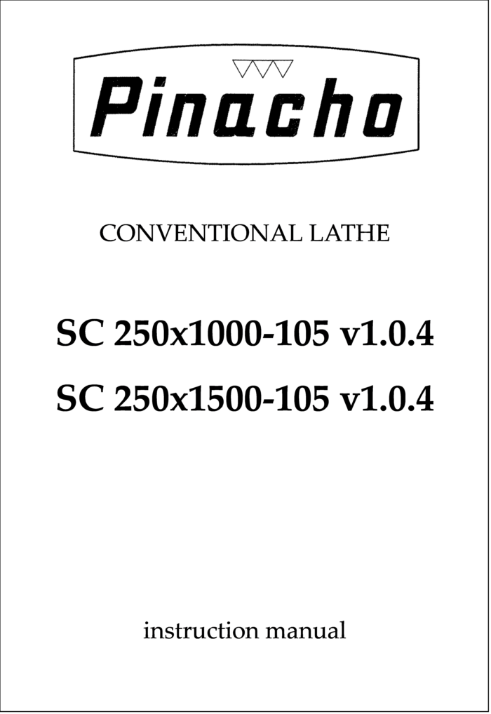 Manual Torno SC v1.0.4 250 x1000-105 y x1500-105