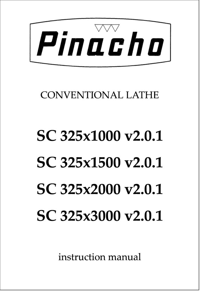Manual Torno SC v2.0.1 325 x1000, x1500, x2000 y x3000